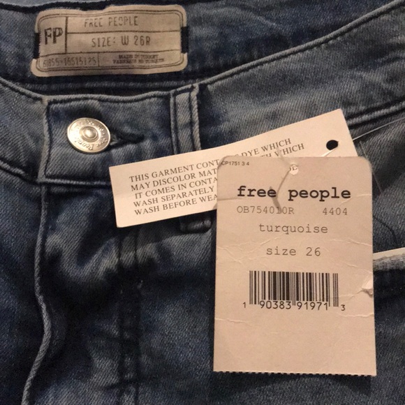 NWT Free People high rise skinny jeans. Sz 26 - Picture 4 of 6